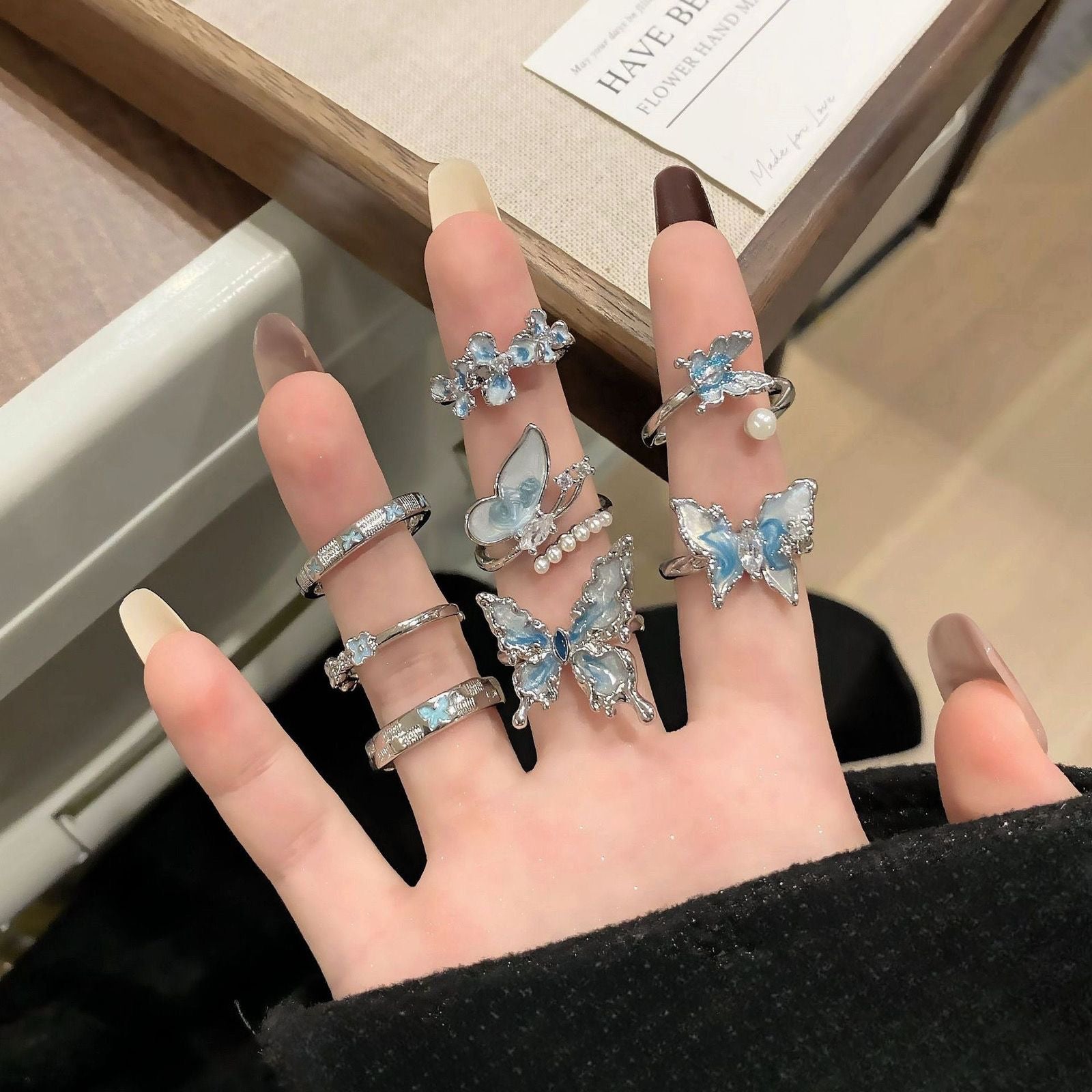1pc Random Ring Blind Box, Minimalist Y2K Cute Vintage Finger Rings