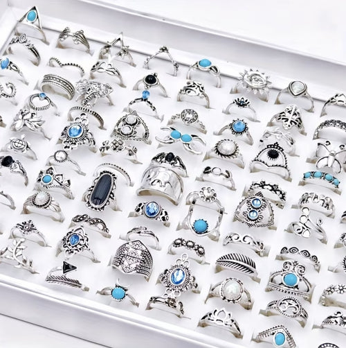 1pc Random Ring Blind Box, Minimalist Y2K Cute Vintage Finger Rings