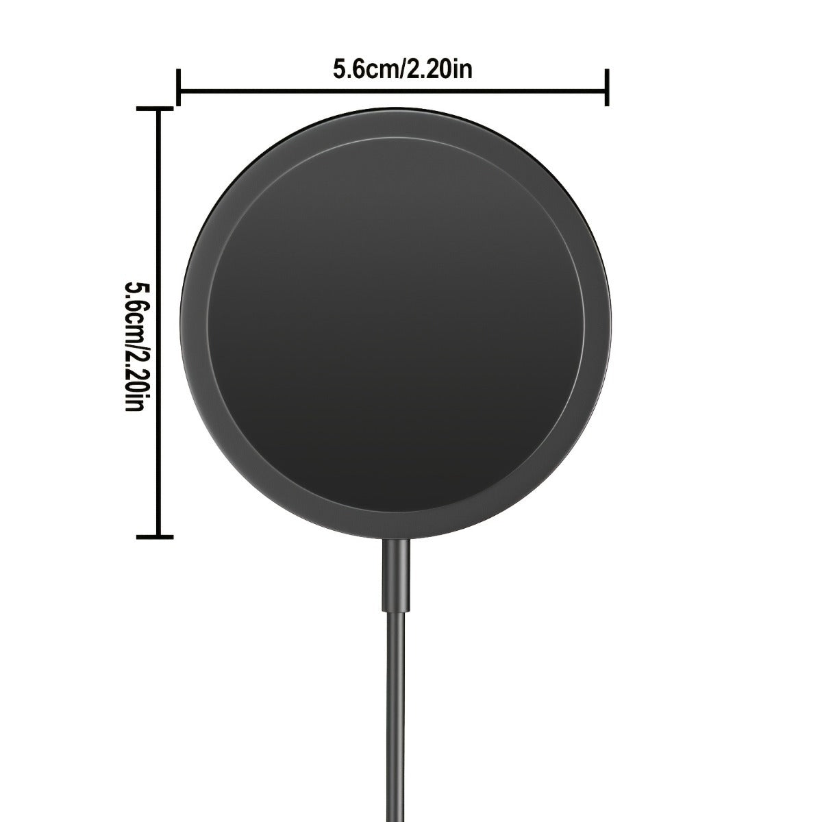 Magnetic Wireless Charger, 15W Wireless Charger Magnetic for iPhone 16/15/14/13/12 Series And  airpods 3/2/Pro, Charging Pad with USB-C Cable And USB-A Converter