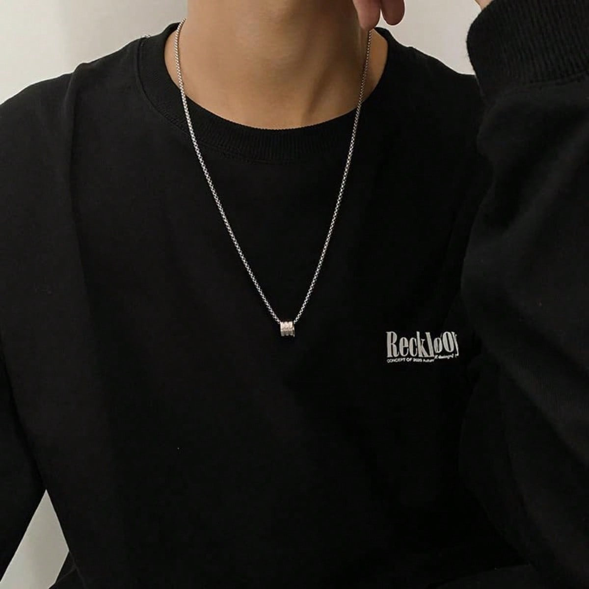 Hip-Hop Small Waist Pendant Necklace Minimalist Luxe Hoodie Chain