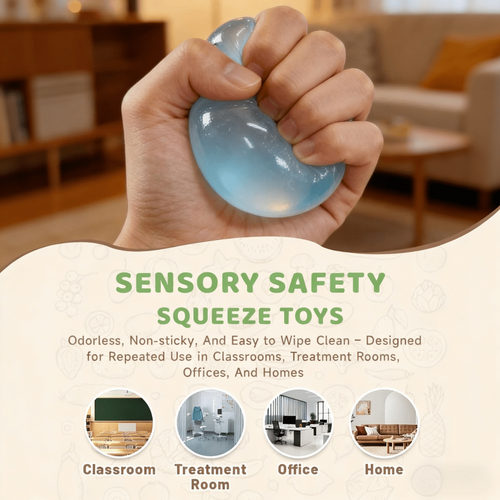 Blue Ocean Squishy Ball Slow Rebound Stress Relief Fidget Toy
