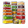 24pcs Airtight Food Storage Containers (Random Color) w/ Lids & Labels