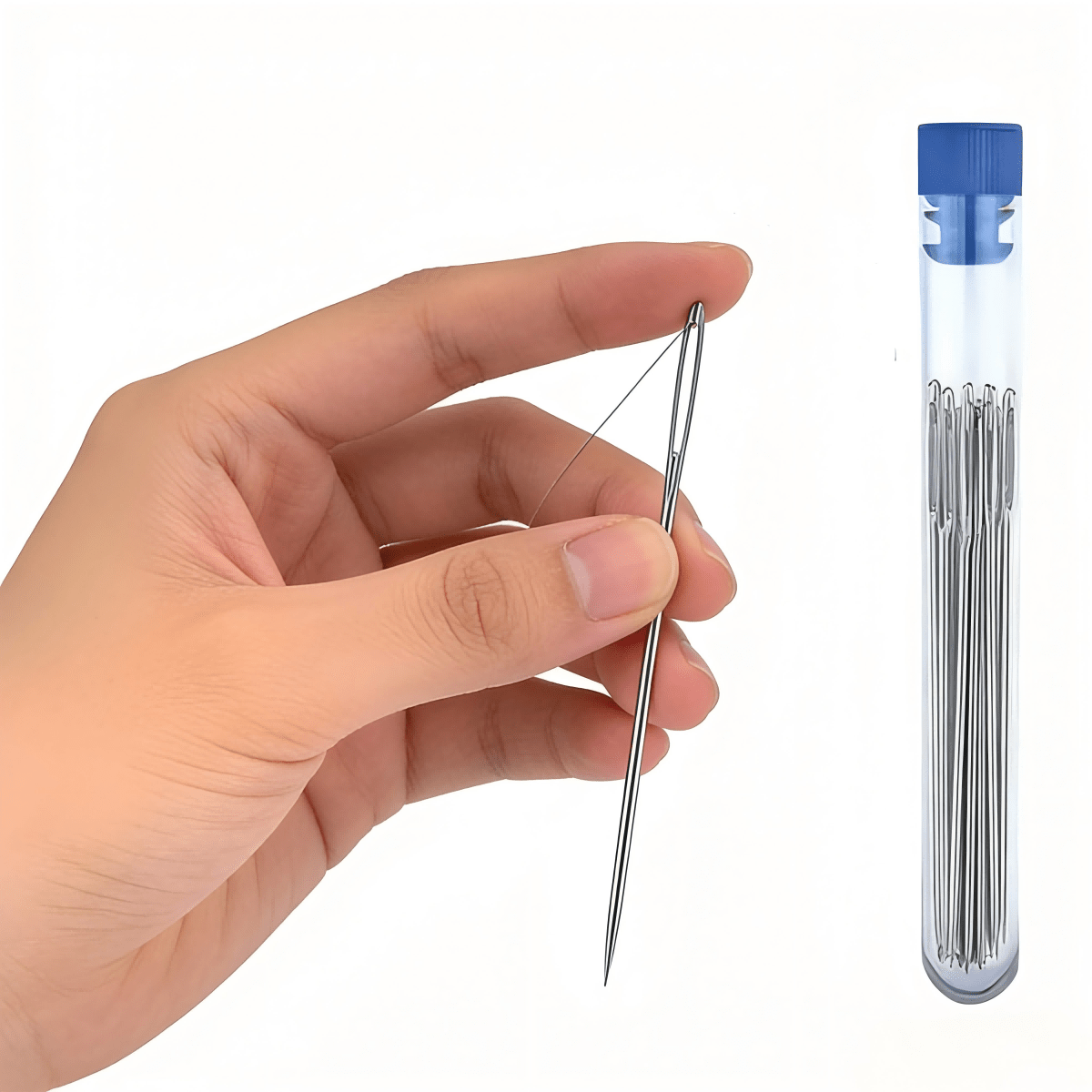 Large Eye Sewing Needles Set Hand Sewing Kit Craft Mending Tool