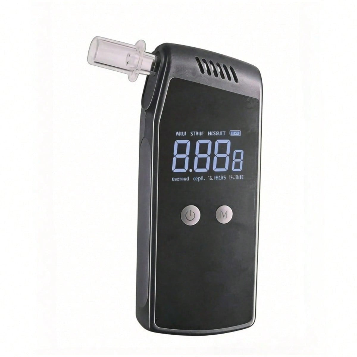 Portable alcohol detector with LED display, battery-free black moisture meter, fast and accurate results, convenient to carry and use, suitable for family and travel