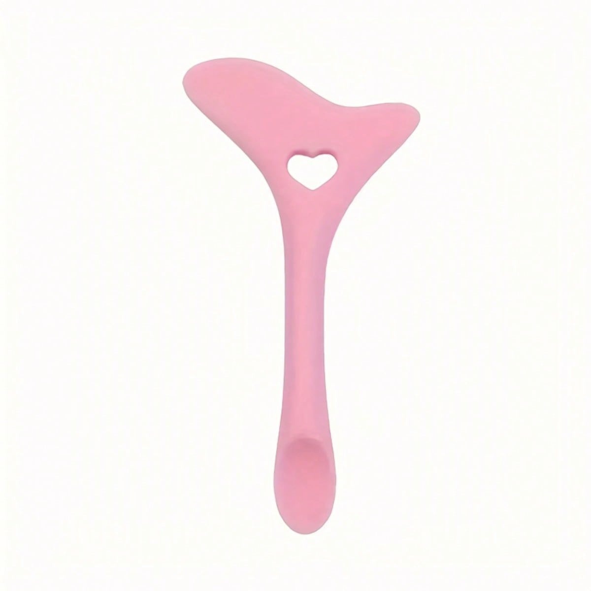 Silicone Eyeliner Stencil & Spatula Heart Hole Waterproof Easy Clean
