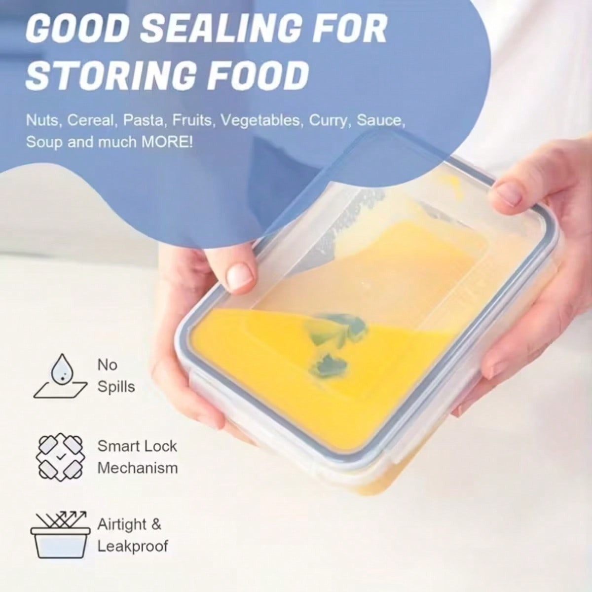 24pcs Airtight Food Storage Containers (Random Color) w/ Lids & Labels