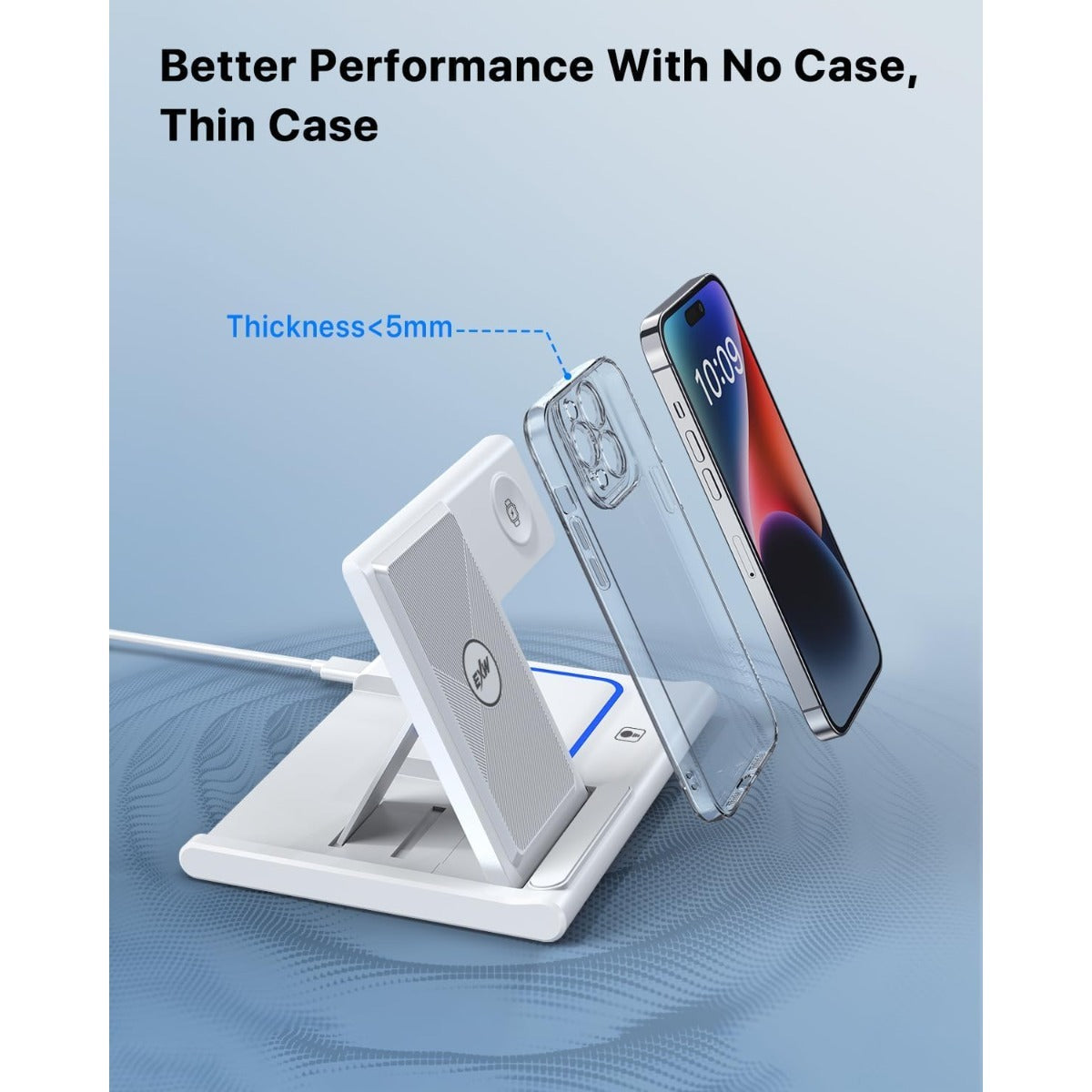 Wireless Charging Station 3in 1 Standard 15W for Mag- Fast Wireless Charger Stand, for iPhone 17 16 15 14 13 12 11 X 8 Pro Max/Pro/Mini/Plus, for  Ultra 10/9/8/7/6/5/4/3/2 SE, for Apple Bluetooth headphones 4/3/2/Pro/Pro2, Holiday Gift, Home Office