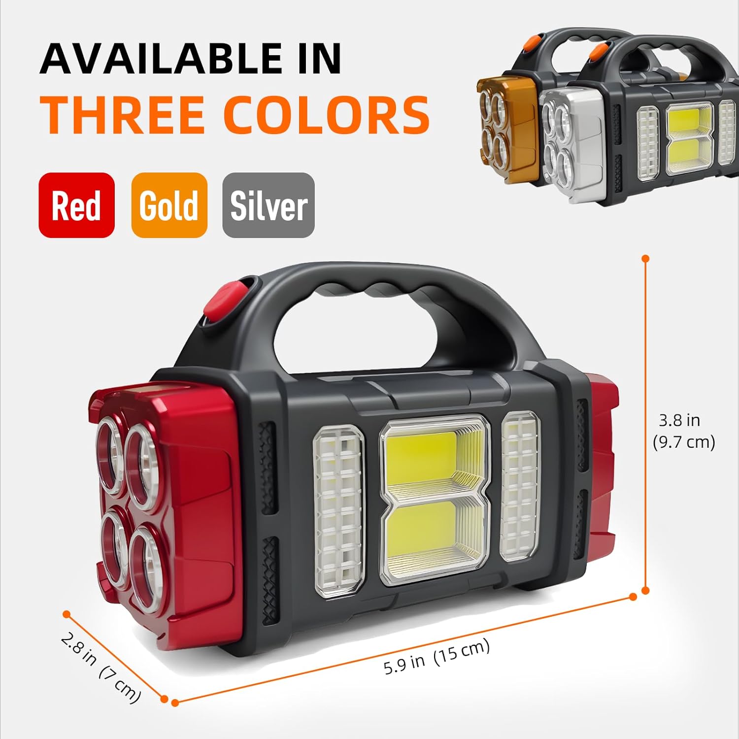 Multifunctional Solar LED Flashlight