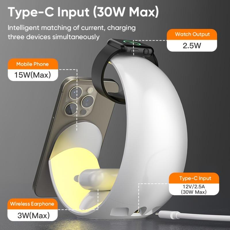 Moon Charging Dock ( 4 in 1 charger with RGB Light)