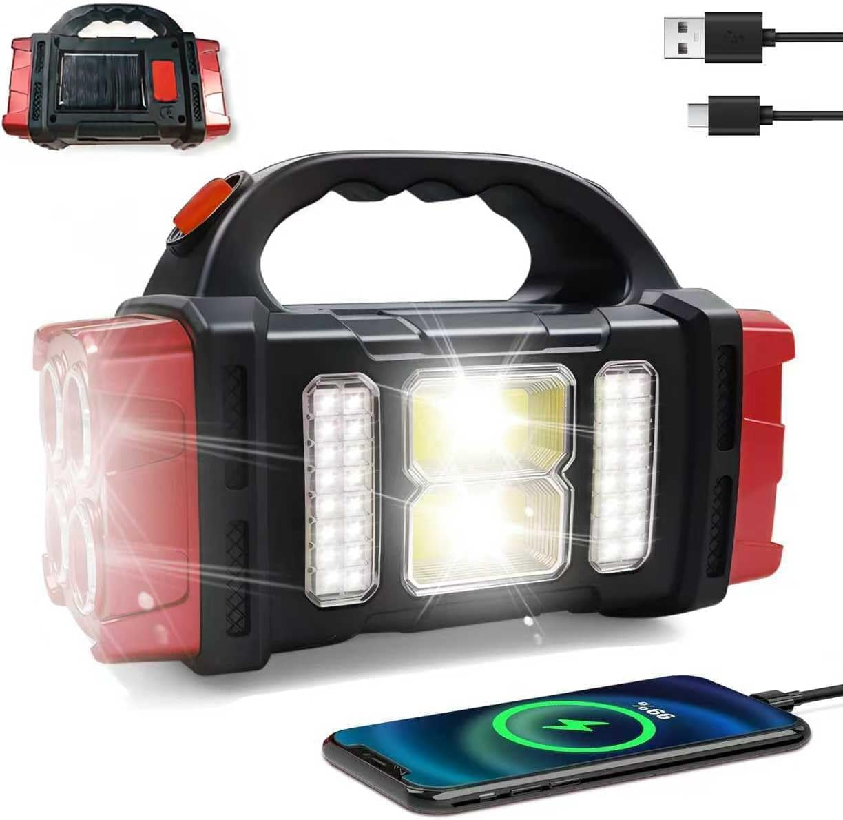 Multifunctional Solar LED Flashlight