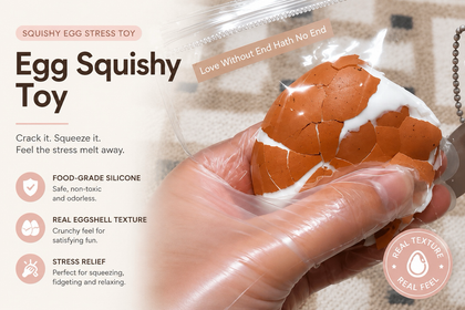 Egg Squishy Toy - 3 Pack
