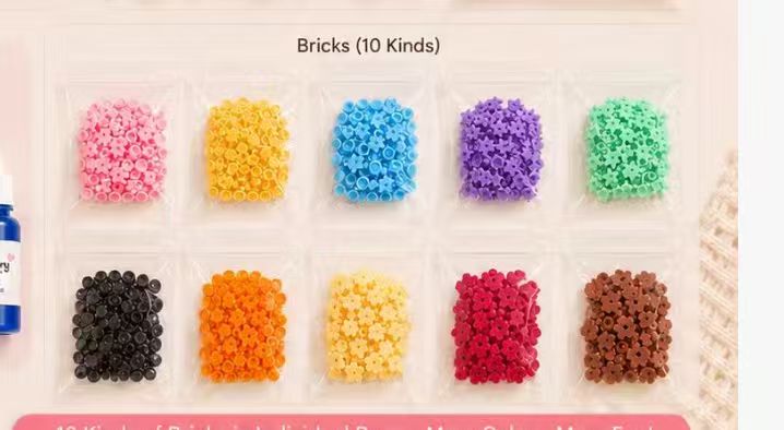 Themed decoration bricks filler details