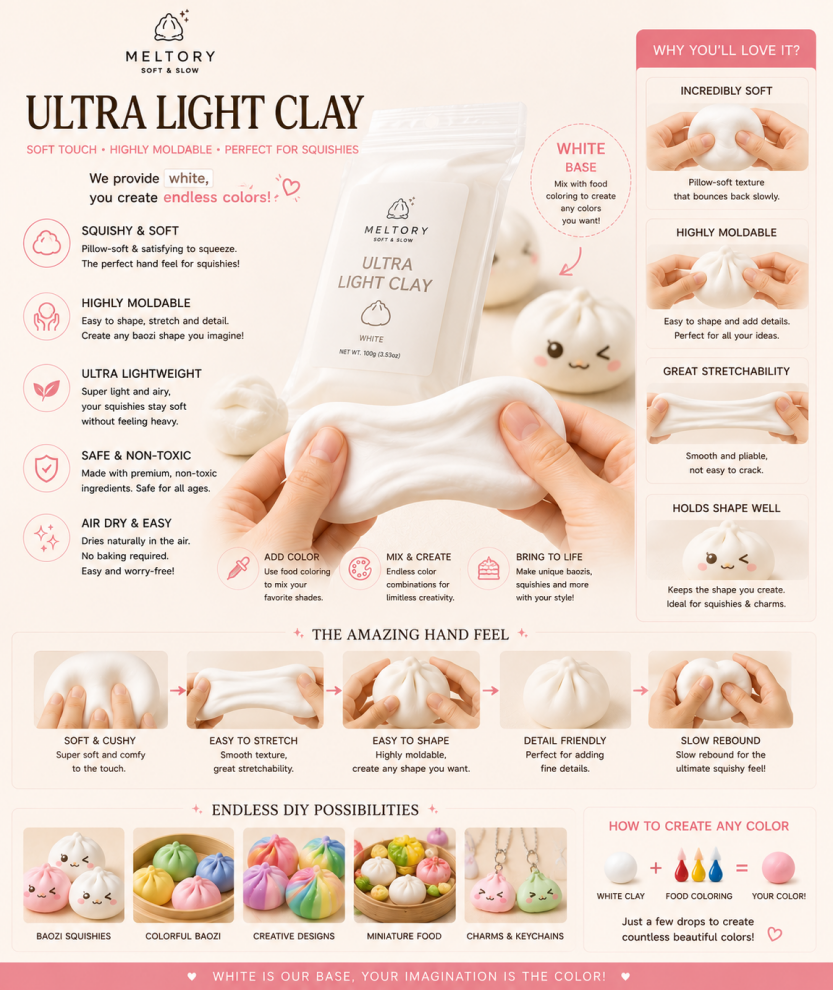 Ultra light clay detail