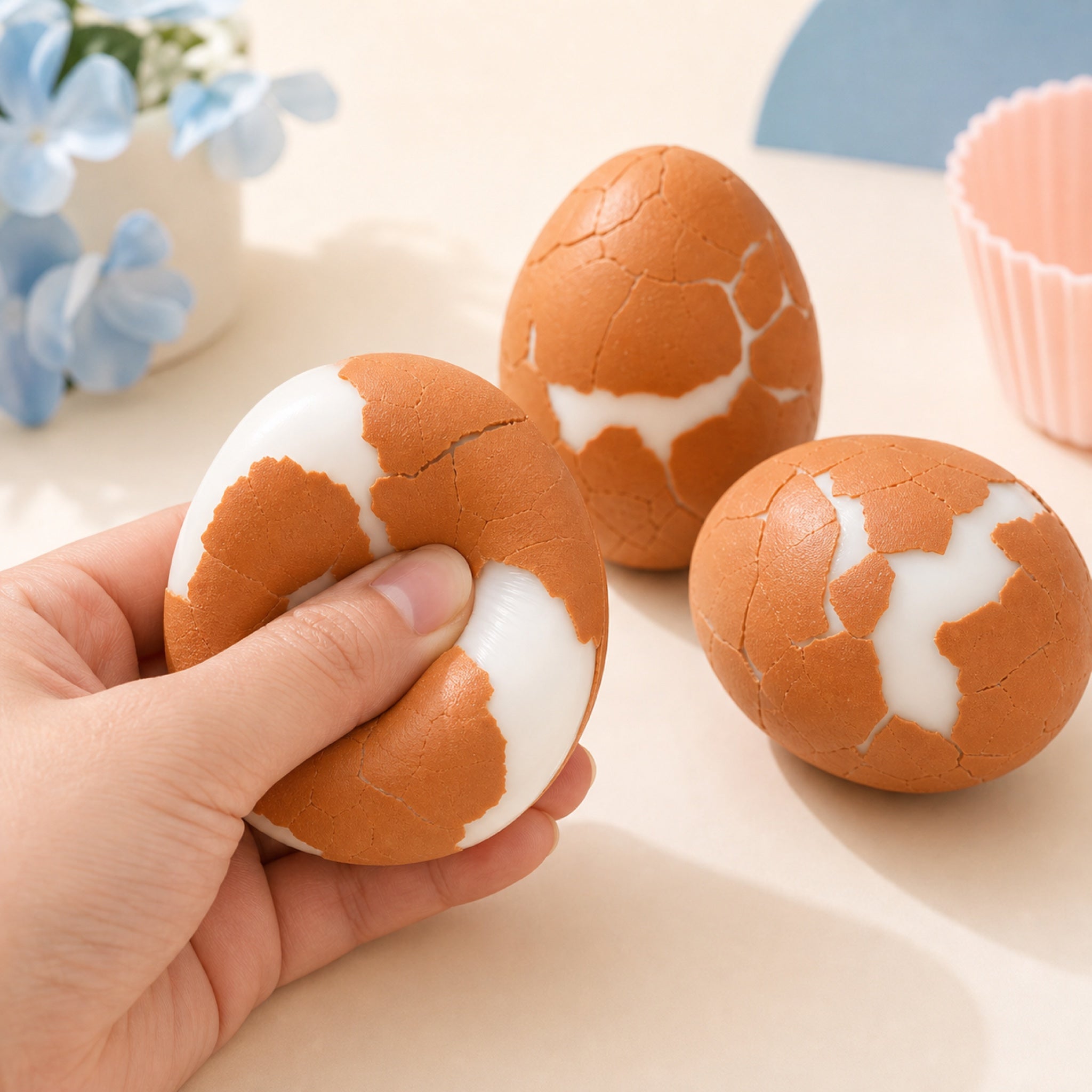 Egg Squishy Toy 3 Pack squeeze photo